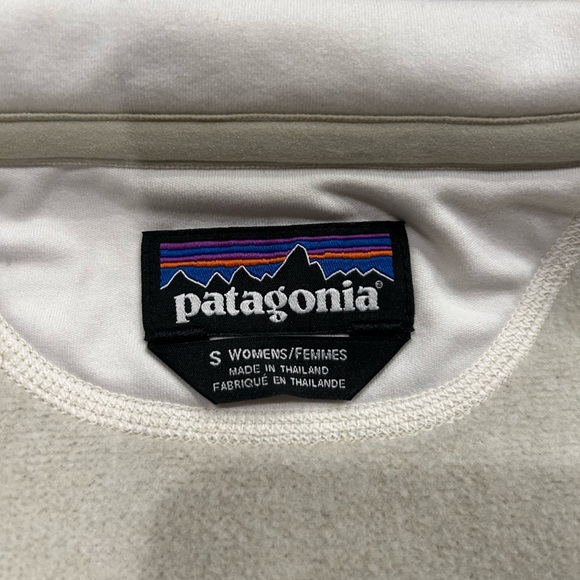 Patagonia Performance Better Sweater Jacket Women’s Size Small White Tan - Picture 7 of 9